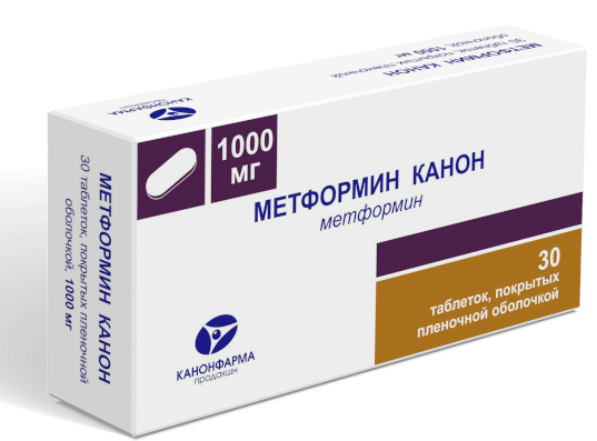 Метформин-Канон таб. 1000мг N30 (Р)#