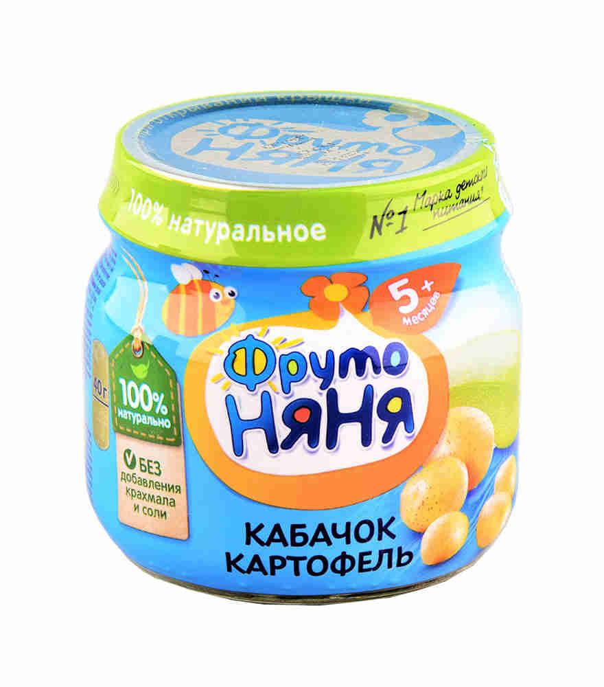 Фруто Няня Пюре из кабачков и картофеля