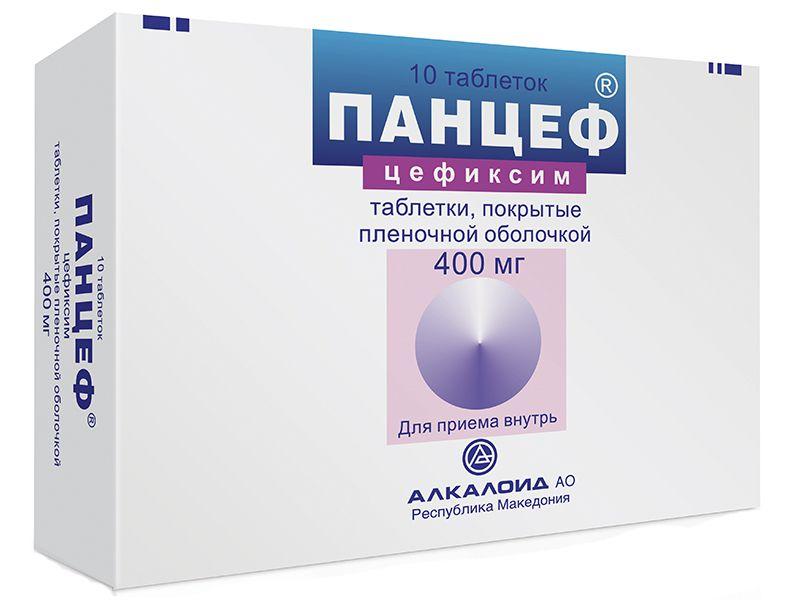 Панцеф таб. 400мг N10 (Р) (Цефиксим)