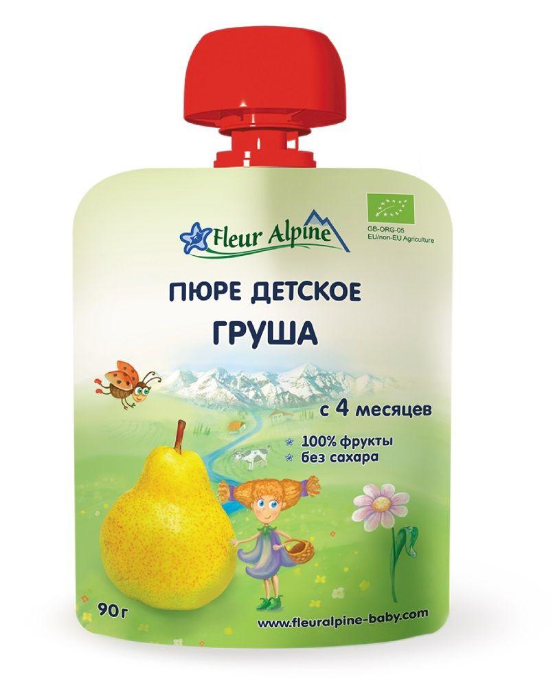 ФА Пюре груша (пауч) 90г 4мес.(Р) (ПТ)