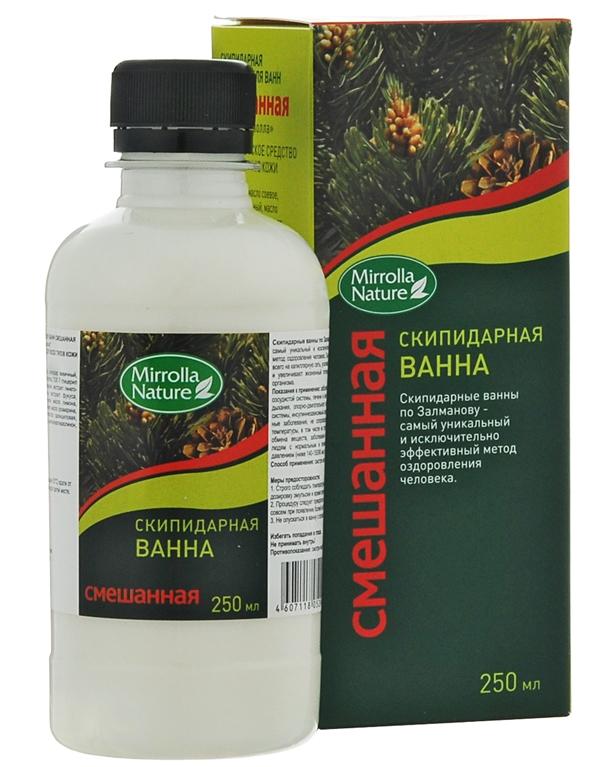 Скипидарная эмульсия для ванн Смешанная «Мирролла» 250мл