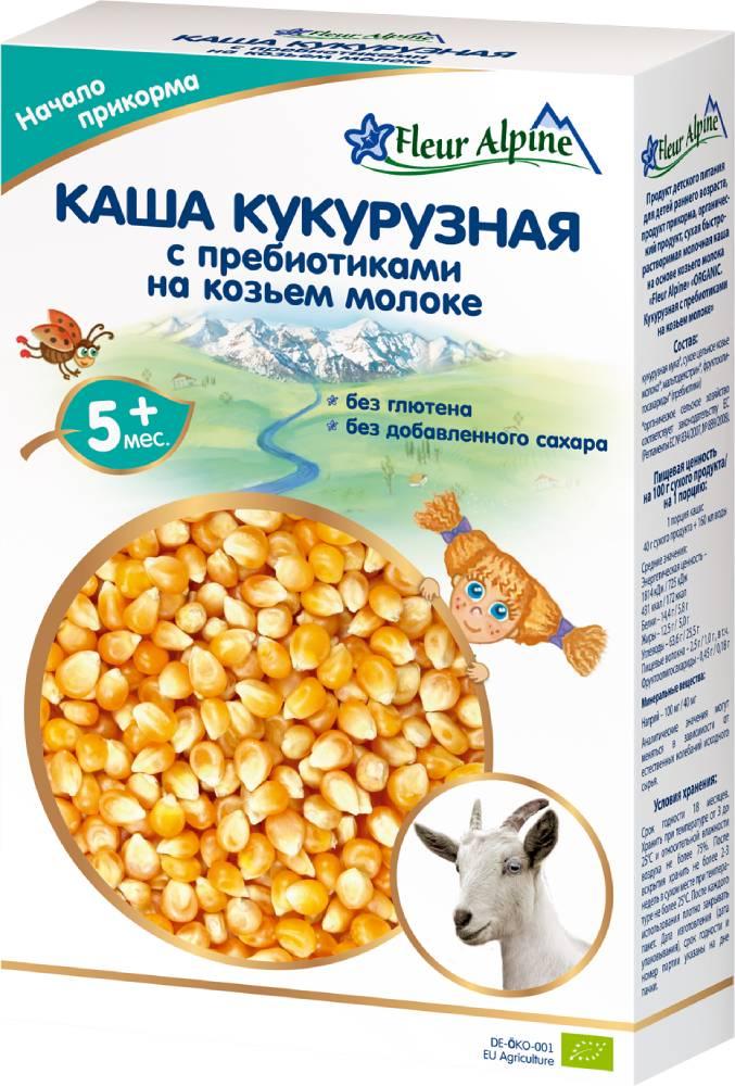 Fleur Alpine ORGANIC (ФА) Каша КУКУРУЗНАЯ с пребиотиками на козьем молоке 200 г (5+)