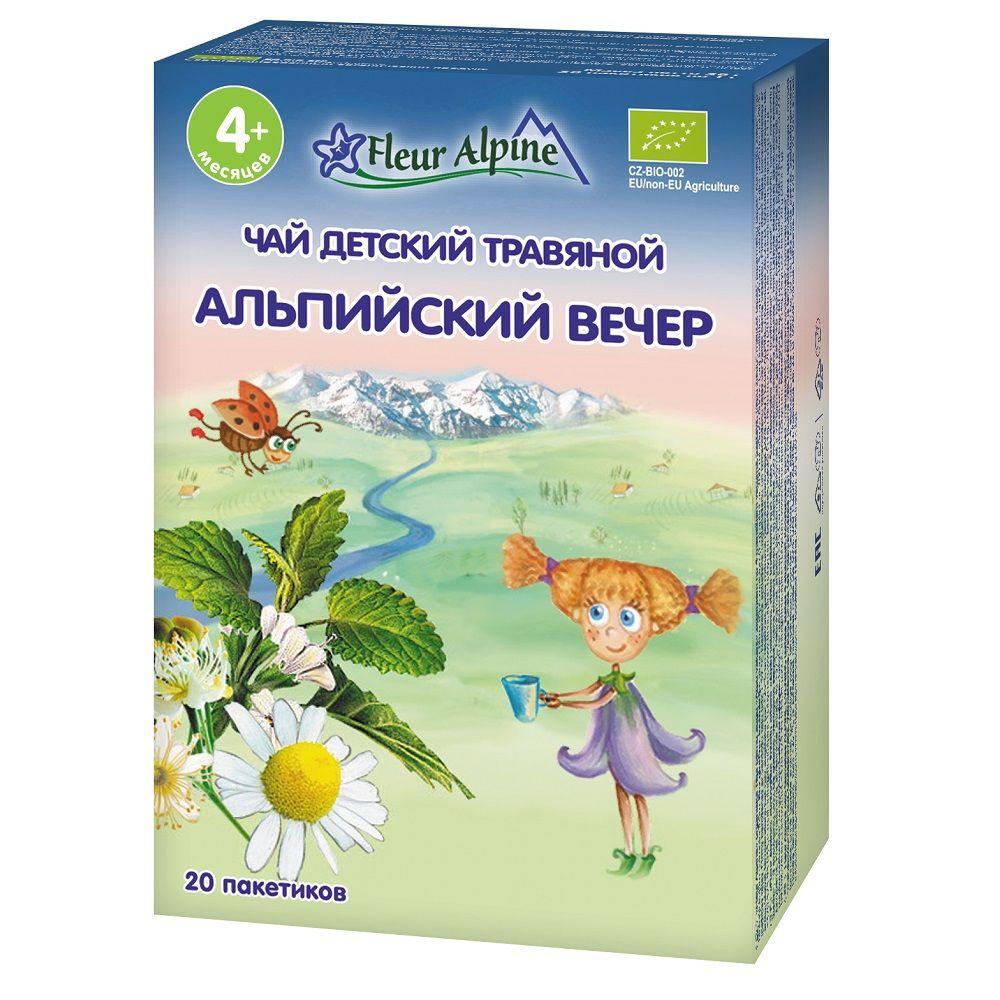 Fleur Alpine ORGANIC (ФА) 	 Чай детский травяной АЛЬПИЙСКИЙ ВЕЧЕР