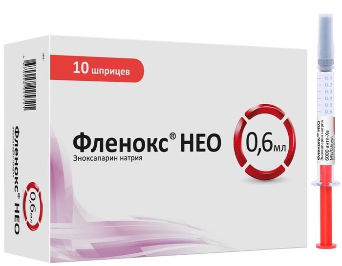 Фленокс НЕО шприц 6000МЕ/0.6 мл: 10 шт.