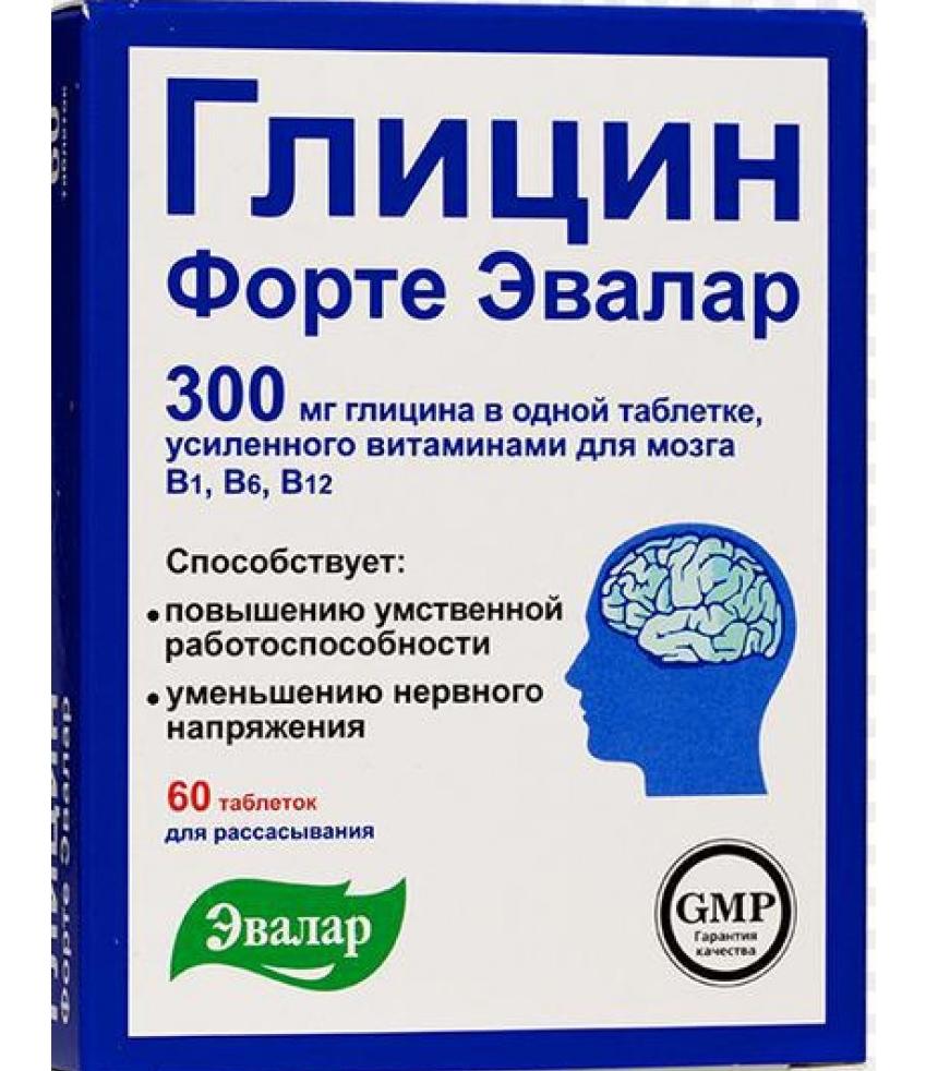 Глицин Форте Эвалар таб. N60 (Р) (ПТ)