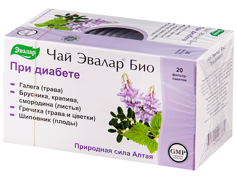 Чай Эвалар Био п/диабете 2г N20 (Р) (ПТ)