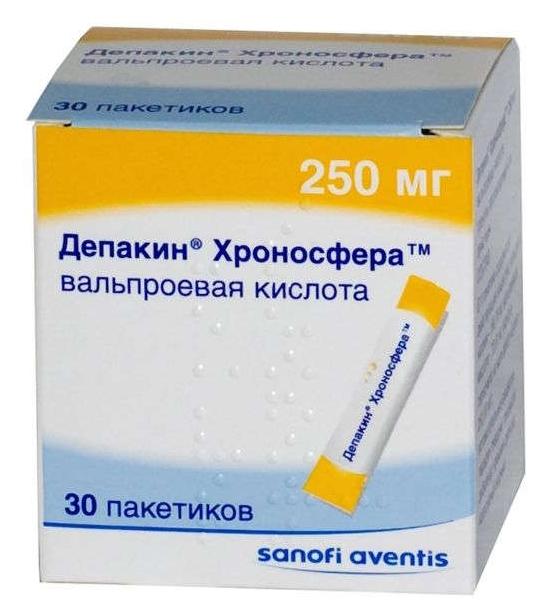 Депакин Хроносфера гран. 250мг N30 (Р)#