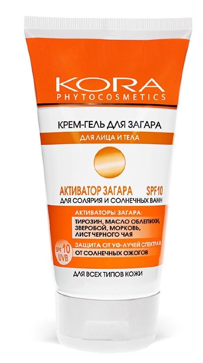 Кора Крем-гель Активатор загара SPF10