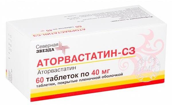 Аторвастатин-СЗ таб. 40 мг: 60 шт.