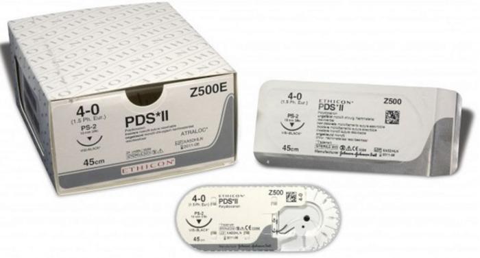 Полидиоксанон PDS II 4/0 (70 см) 20 мм (W9115H)
