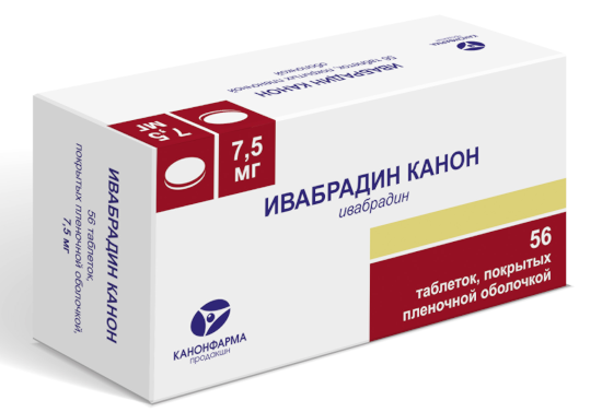 Ивабрадин Канон таб. п/о 7.5мг N56 (Р)#