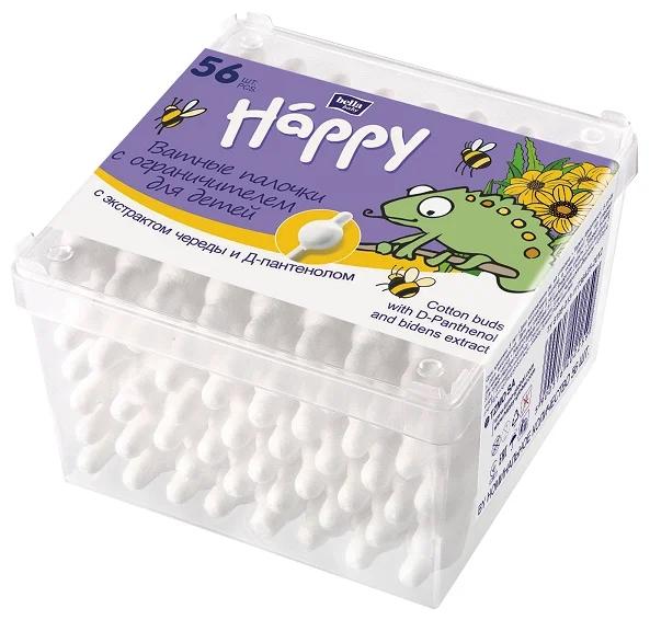 Палочки ватные Bella Happy д/дет.N 56 череда. с огранич.(Р)