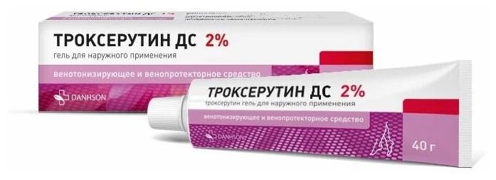 Троксерутин ДС гель 2% 40г (Р)