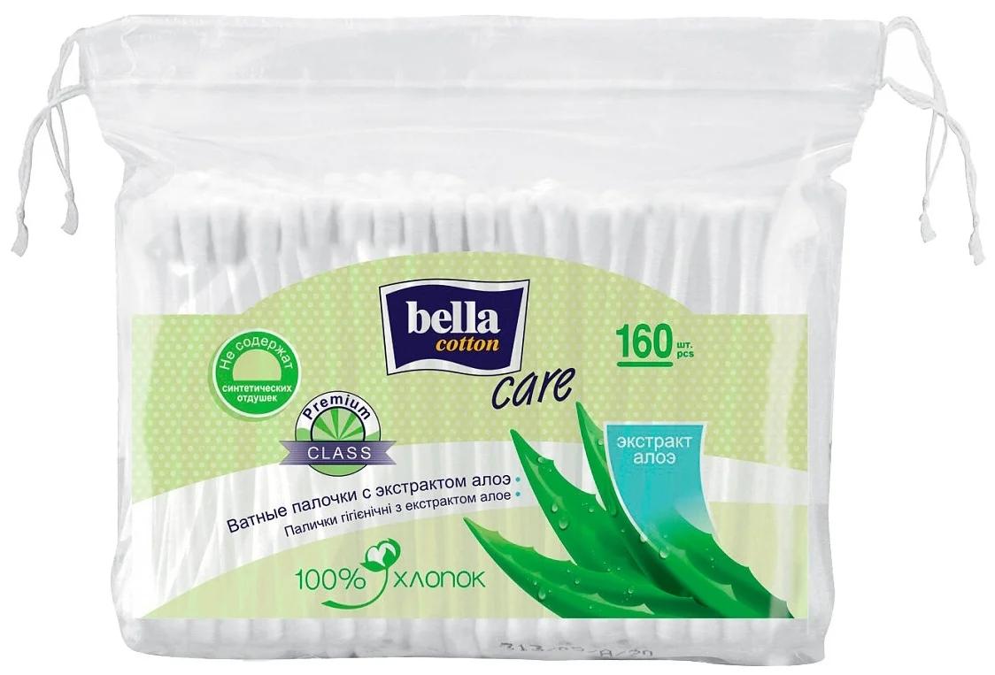 Палочки ватные Bella Cotton N160 полиэт.(экст.алоэ) (Р)