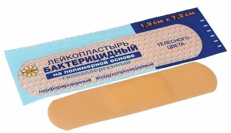 Пластырь Leiko бакт. 1.9х7.2 полим.осн. телесн. N1 (Р)