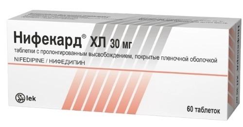 Нифекард ХЛ таб. с мод.высв. 30мг N60 (Р)#