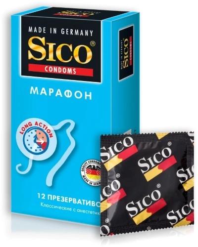 Презерв.Sico Marathon классич.N12 с анестет. (Р)