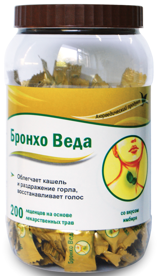 Бронхо Веда Леденцы Имбирь: 200 шт.