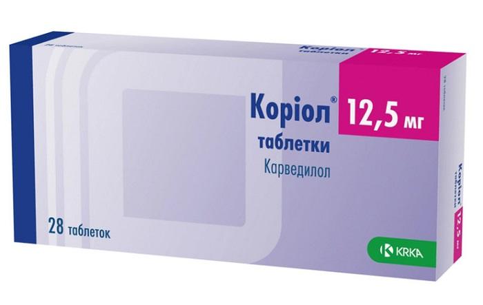 Кориол таб. 12.5мг N28#