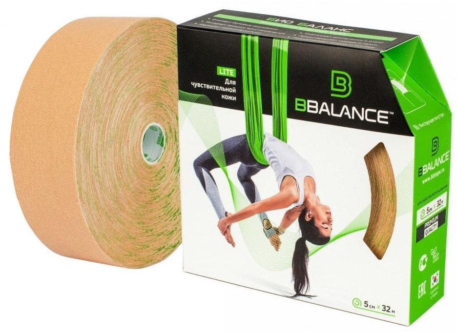 Кинезио тейп BBTape™ LITE 5см × 32м бежевый