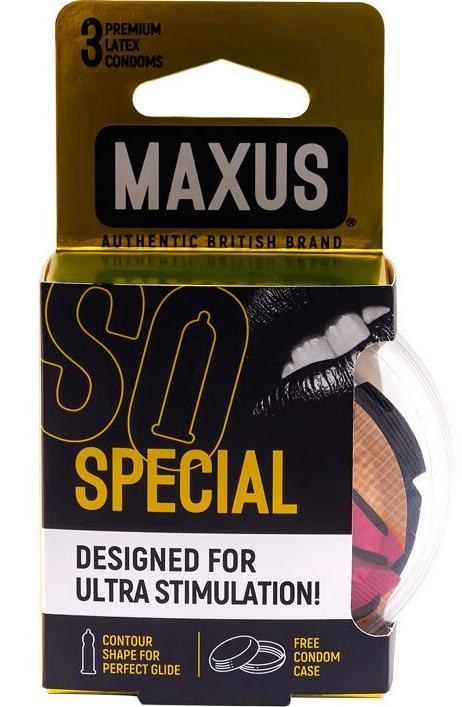 Презерв.Maxus Special N3 (точ.-ребр.) ж/к (Р)