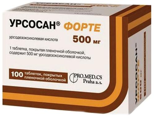 Урсосан форте таб. п/о 500мг N100 (Р)#