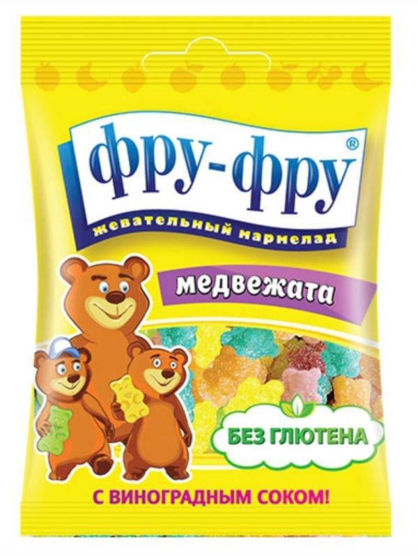 Мармелад жев.Фру-фру медвежата 100г (Р) (ПТ)
