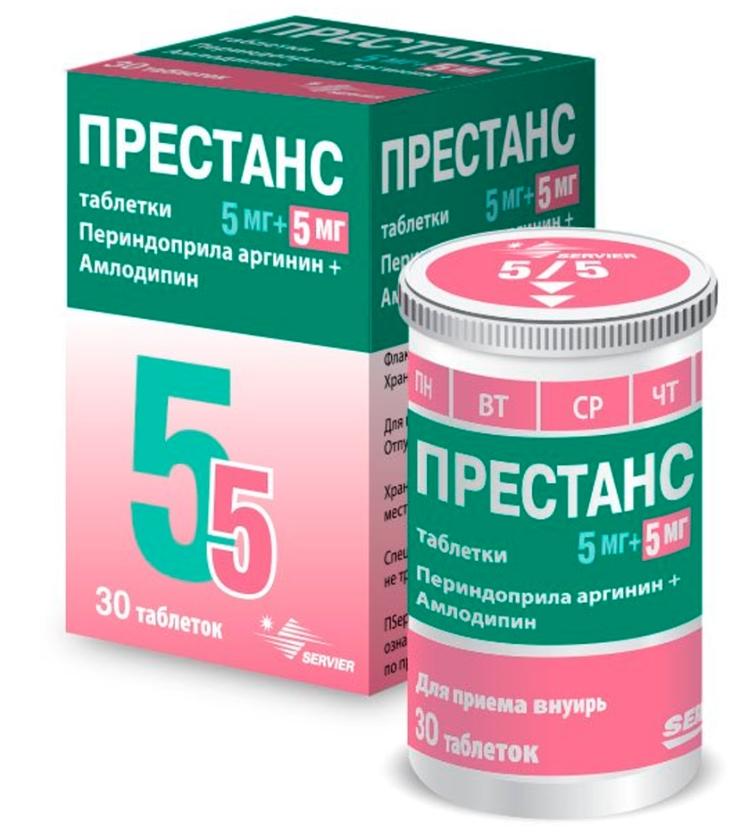 Престанс таб. 5мг+5мг N 30 (Р)