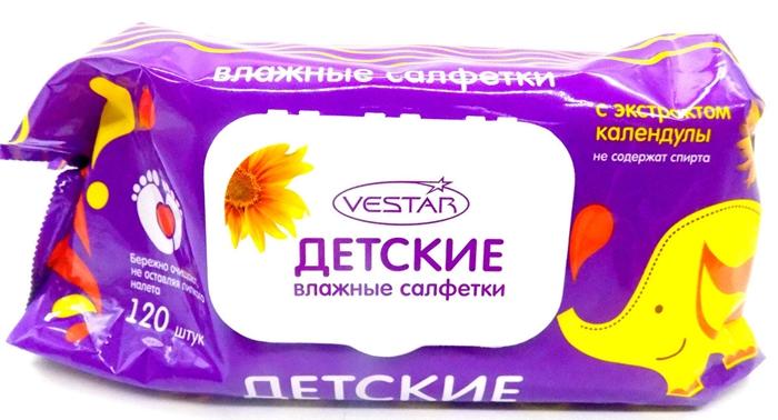Салфетка вл. "Vestar" Детские N120 с клап. (Р)