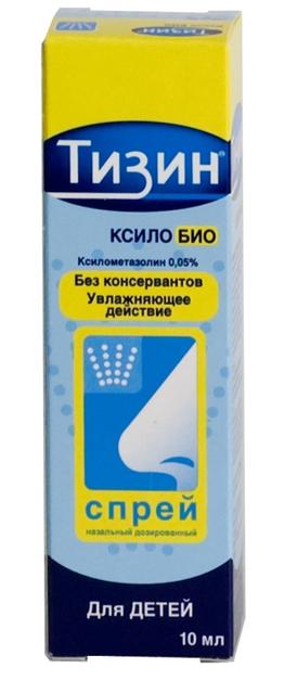 Тизин Ксило БИО спрей назальный 0,05% 10мл