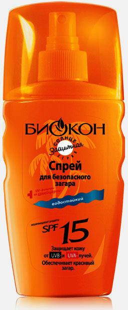 Спрей для безопасного загара SPF15 160 мл