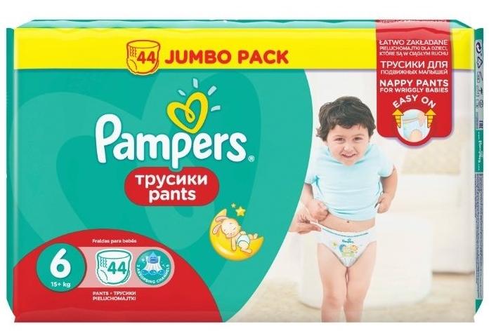 Подгузники-трусики Pampers Pants р. 6 (15+кг): 44 шт.