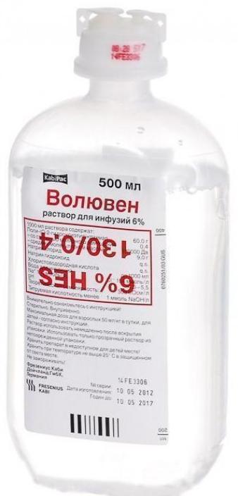 Волювен р-р д/инф. 6% 500мл N1 (Р)#