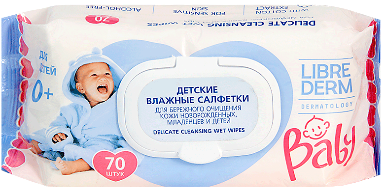 LD Беби Салфетки влажн. очищ. N70 (Р)
