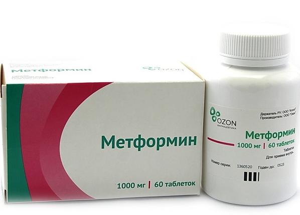 Метформин таб.1000мг N60 бан. (Р) Озон#