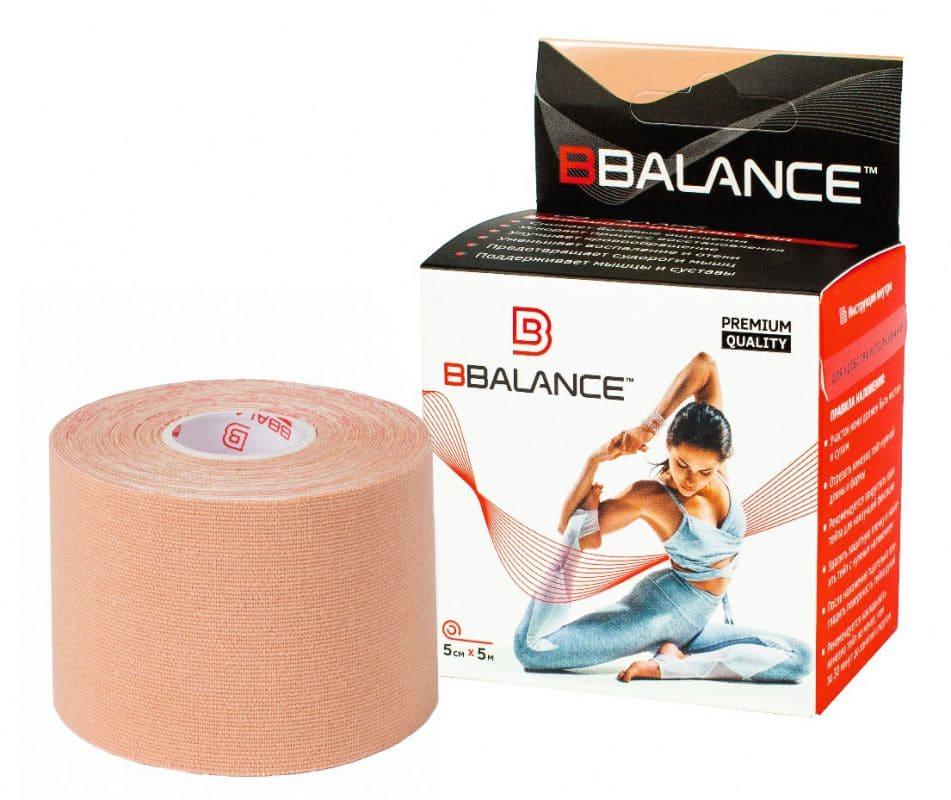 Кинезио тейп BBTape™ 5 см × 5 м бежевый