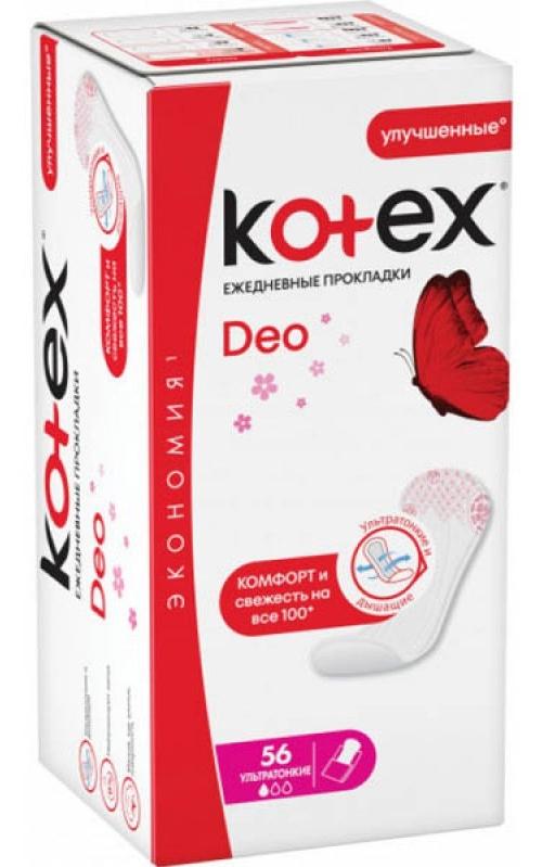 Пр.Kotex ежед. Ультратонкие Deo N56 (Р)