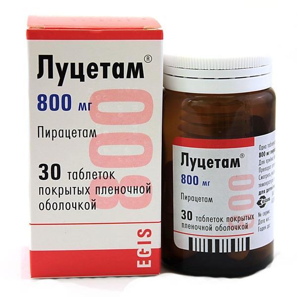Луцетам таб. 800 мг: 30 шт.