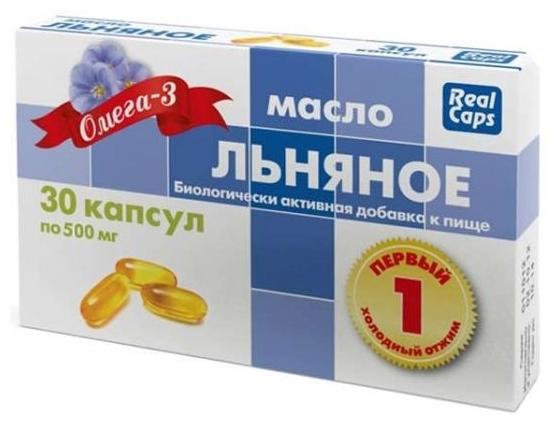 Масло льняное капс. 500мг N30 (Р) (ПТ)