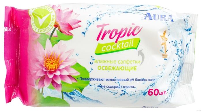 Салфетка вл. "Aura"Tropic Coctail освеж.N60 (Р)