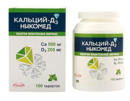 Кальций-Д3 Никомед Мята таб. №100