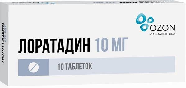 Лоратадин таб. 10 мг: 10 шт.