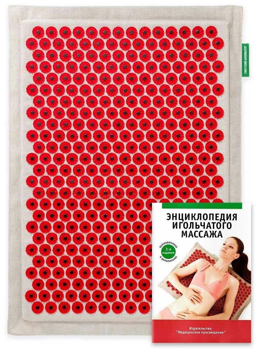 Аппл.Кузнецова"Тибетский"ковр.(красн.) 41х60см (Р)