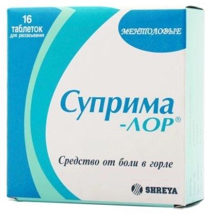 Суприма Лор таб.д/рассас.ментол. N 16 (Р)