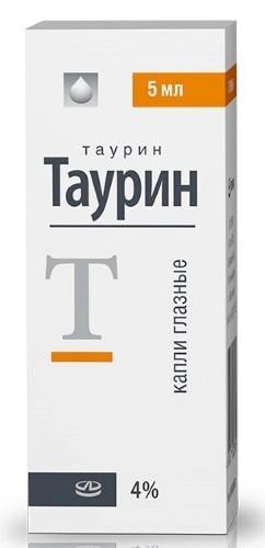 Таурин капли глазные 4% 5мл Лекко (Р)