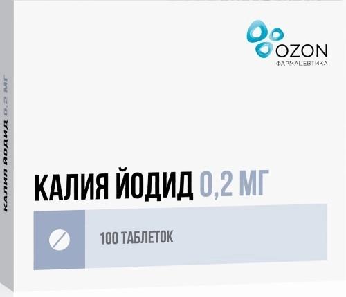 Калия йодид таб. 0.2мг N100 (Р) Озон#