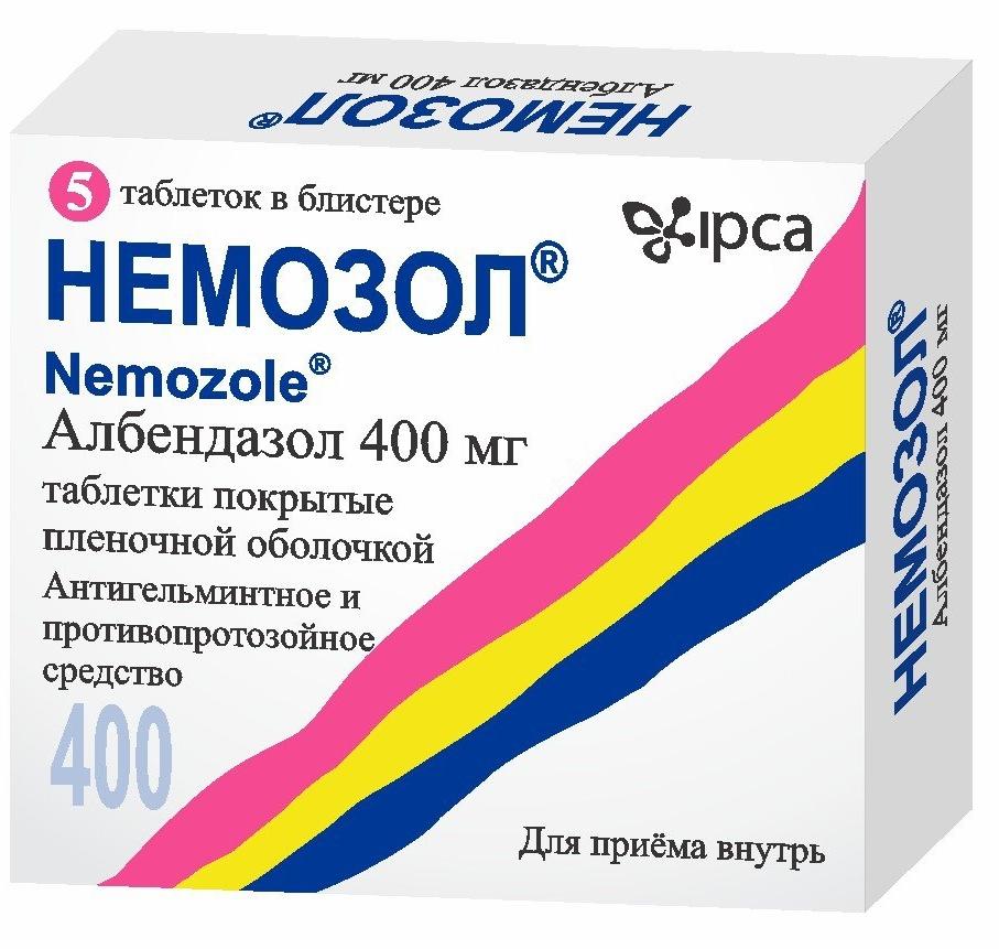 Немозол таб. п/о 400мг N5 (Р)