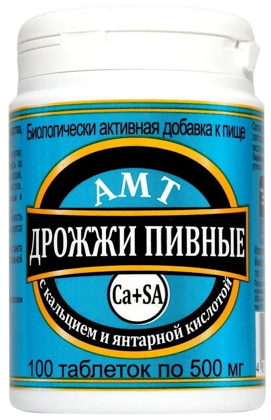 Дрожжи пивные-АМТ с кальц.и янтар.к-той N100 (Р) (ПТ)