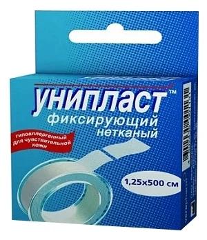 Пластырь Унипласт 1.25х500см нетк.осн.(Р)