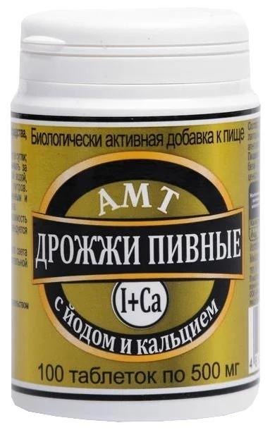 Дрожжи пивные-АМТ с йодом и кальц.N100 (Р) (ПТ)